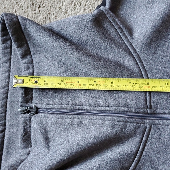 Adidas Women's Grey Turtle Neck Sweatshirt Long Sleeves With Zipper Size S - Picture 10 of 11